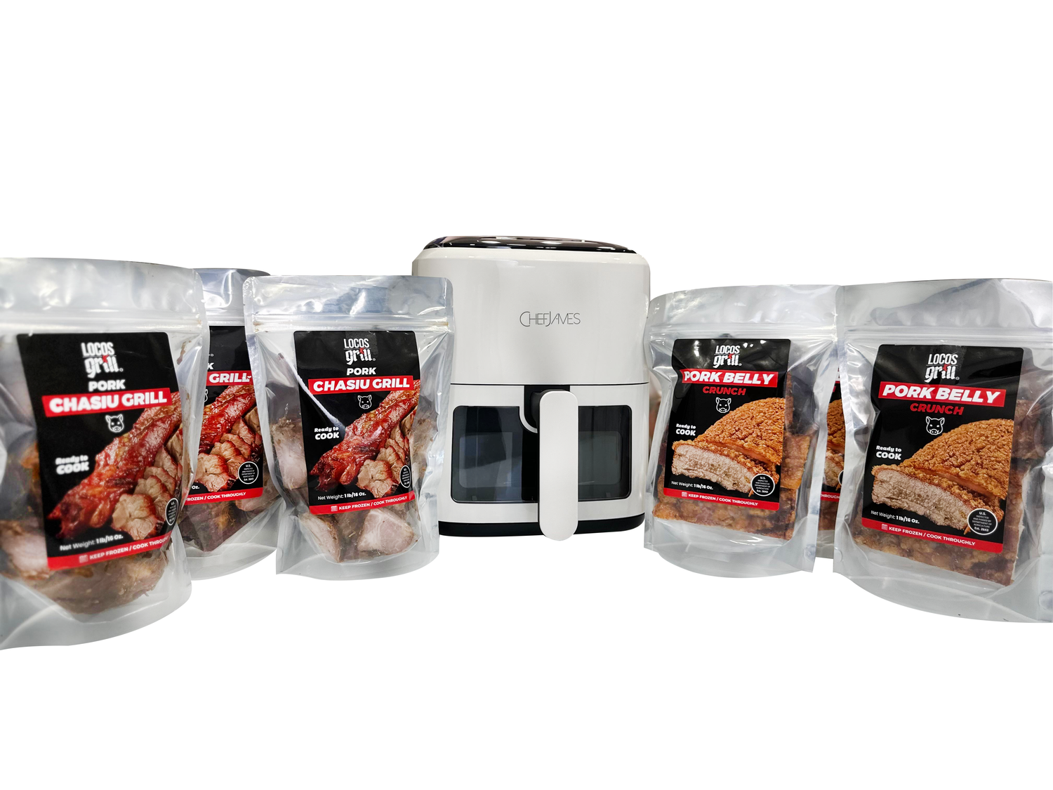 Pork Belly Crunch - 2 x 1 Lb. Pack, Crispy and Ready-to-Cook Pork
